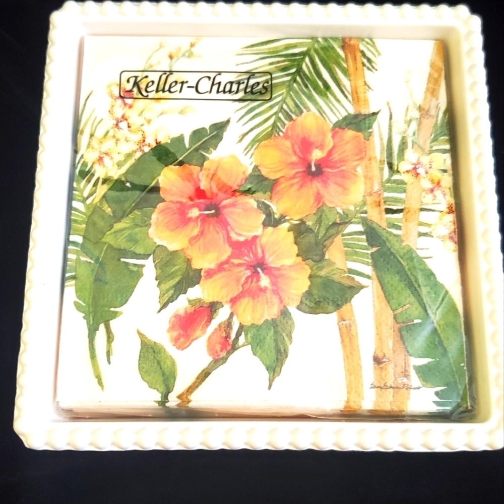 Coctail napkins and holder